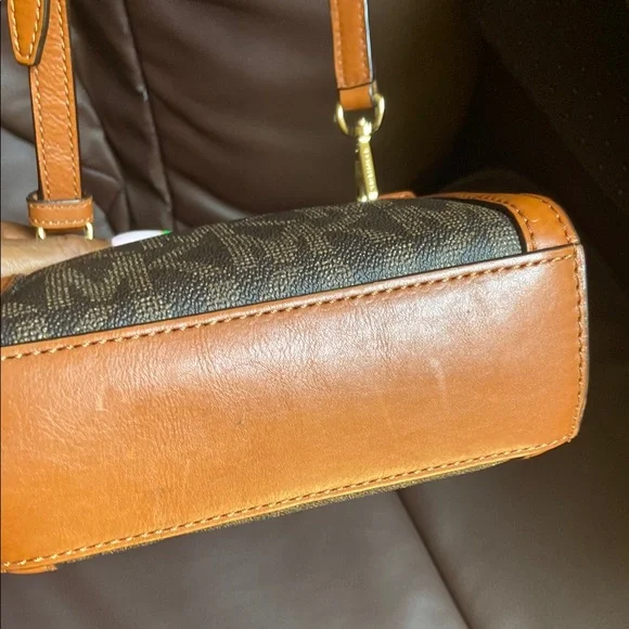 Michael Kors Brown and Tan Crossbody Bag - Picture 7 of 7
